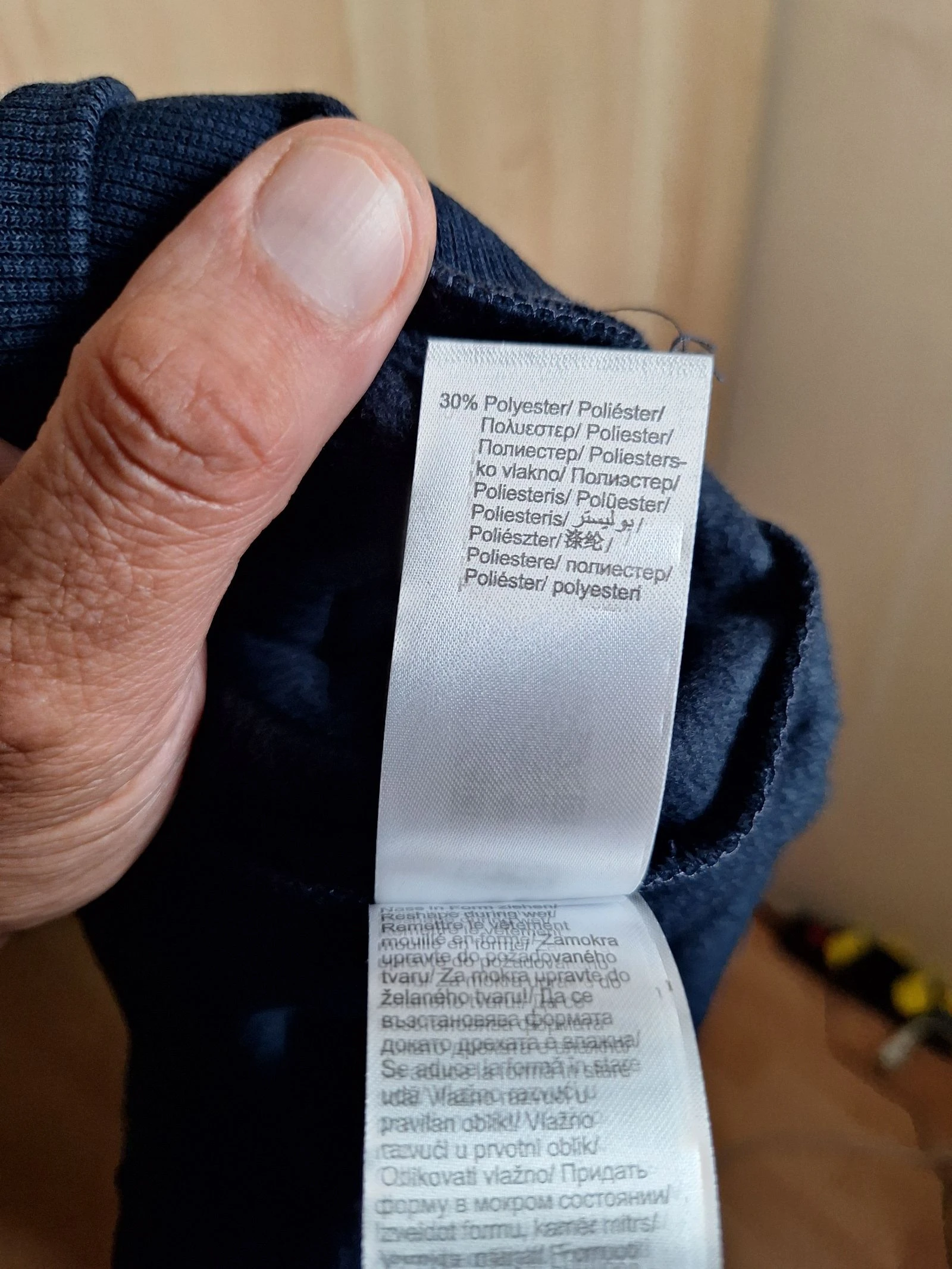 Suéter com capuz Tom Tailor azul marinho tamanho G com etiqueta – photo 6